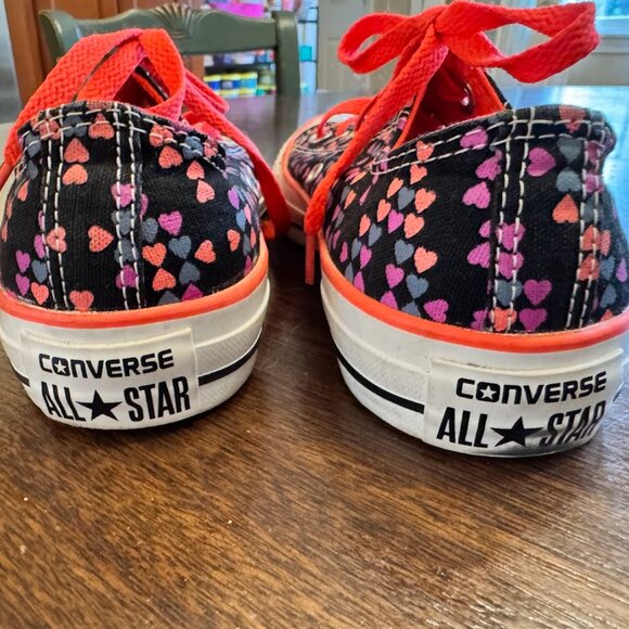Converse Chuck Taylor All Stars Black Purple Hearts Size 6 - Picture 8 of 9